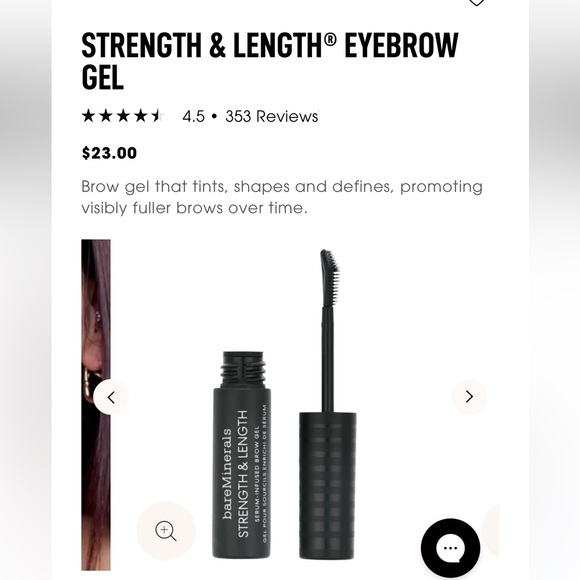 bareMinerals strength and length serum infused Brow Gel in coffee NIB - Picture 1 of 6